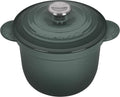 Enameled Cast Iron Rice Pot with Stoneware Insert, 2-1/2-Quart T711