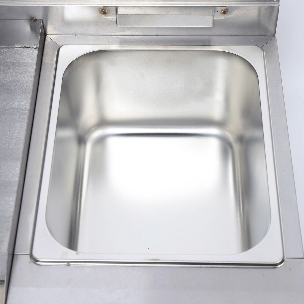 Commercial Gas Griddle Flat Top Grill Deep Fryer Combo L827