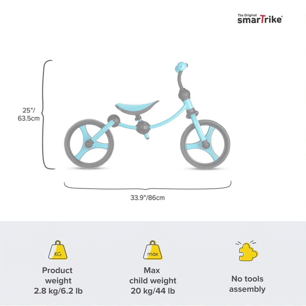 Adjustable 2 in 1 Kids Balance Bike, Blue R775