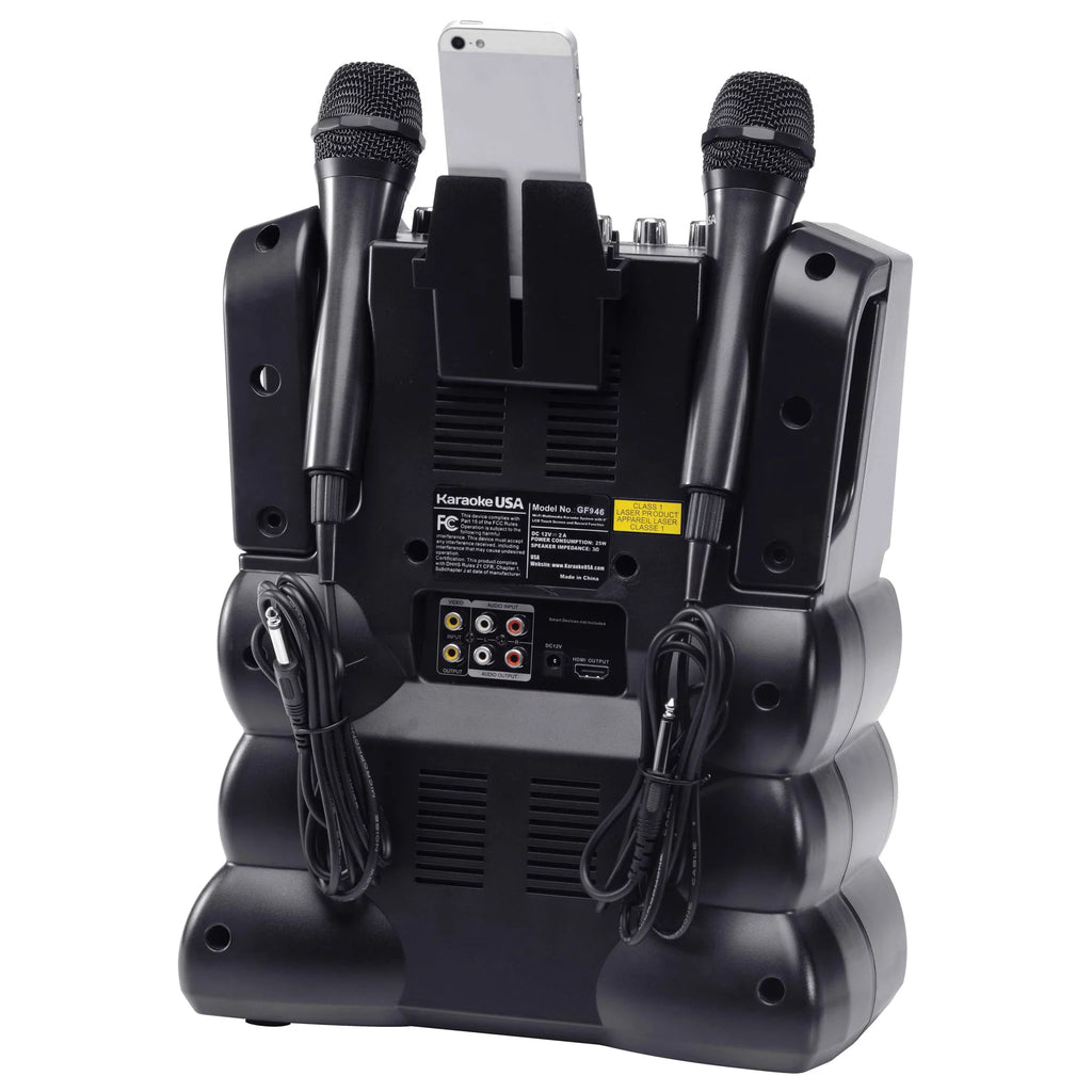 35-Watt Karaoke System with 7" TFT Digital Color Screen, 2 Microphones W319