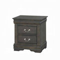 2 Drawer Dark Gray Nightstand C645