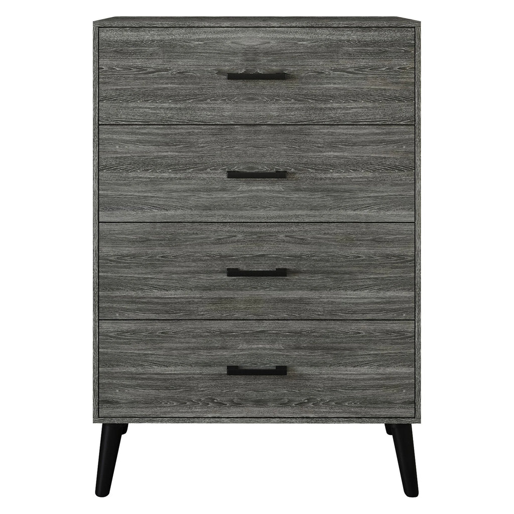 Rustic 4 Drawer Wooden Dresser F546