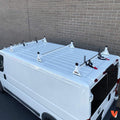 Aluminum 3 Bar Van Rack System for RAM ProMaster 2013-On White N706