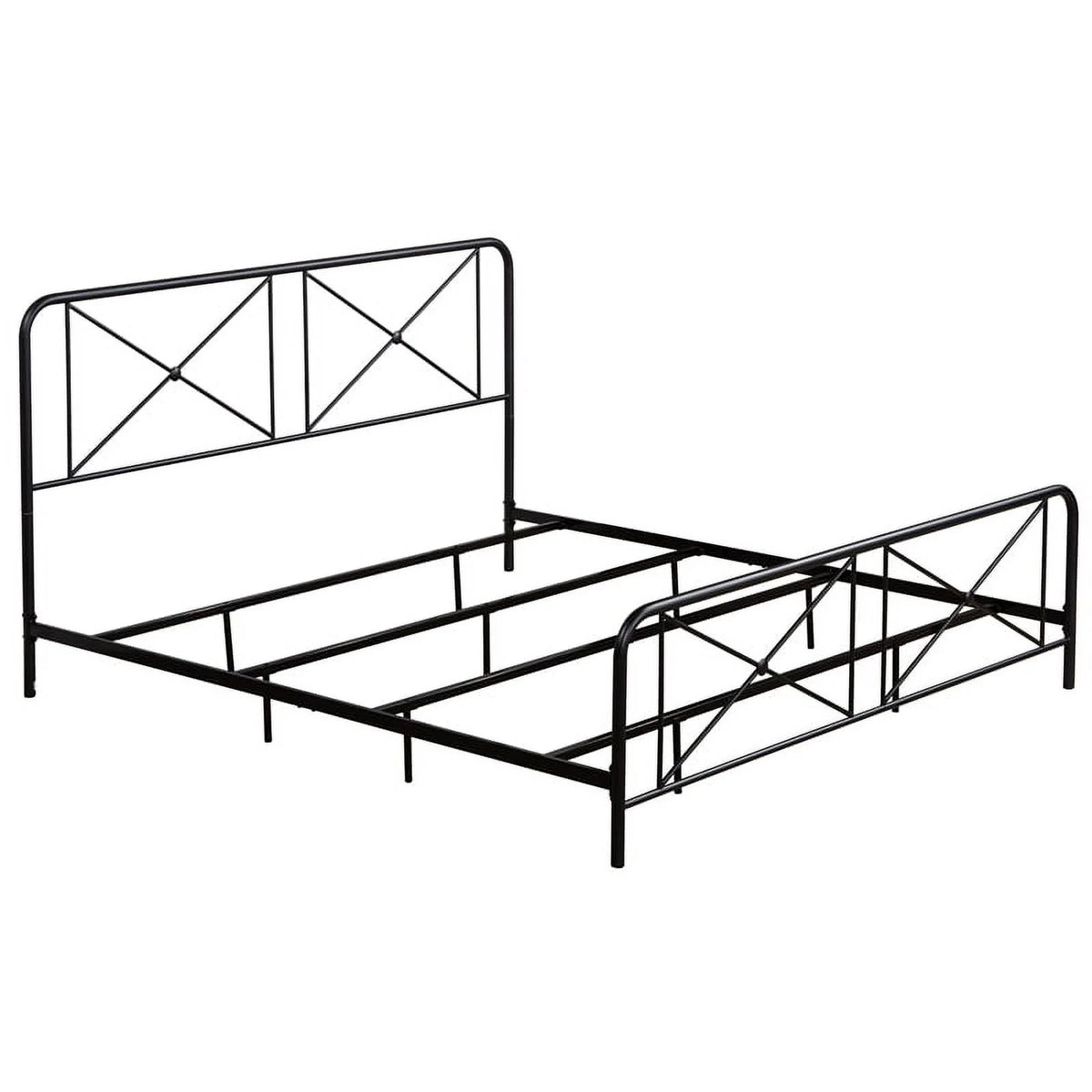 Metal King Bed Black D624279