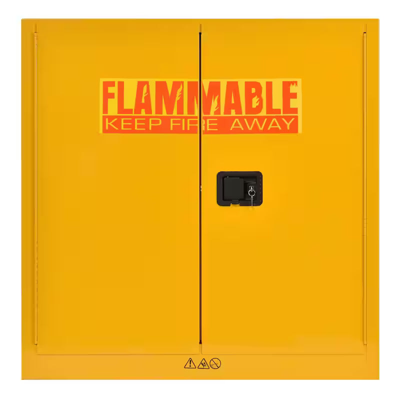 Steel Freestanding Garage Cabinet in Safety Yellow B9813