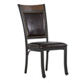 Set of 2 Faux Leather Dining Chairs C5710