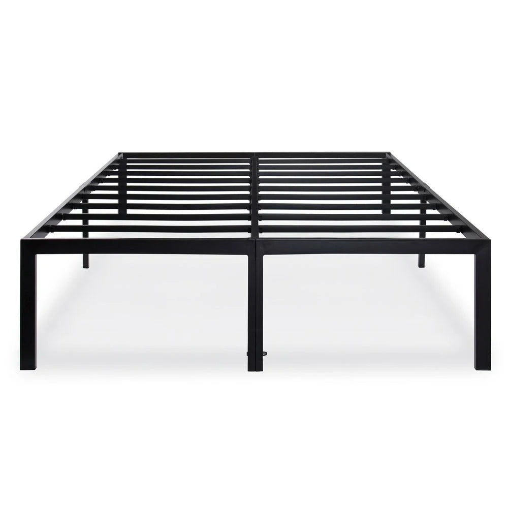 18-inch High Rise Black Metal Platform Bed Frame I4258