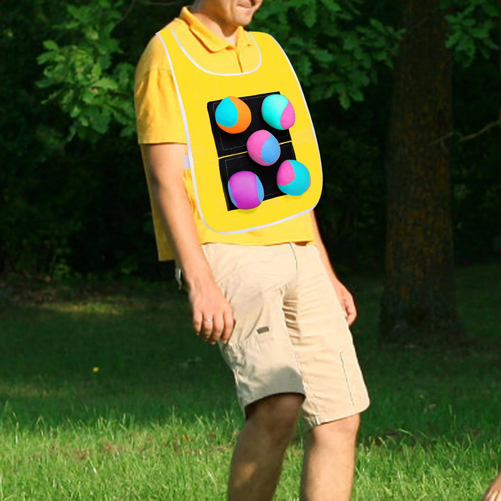 Sticky Dodgeball Vest with 5 Sticky Ball T992438