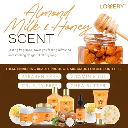 10 Pc Almond Milk & Honey Beauty & Personal Care Set U3330