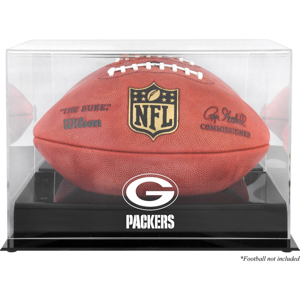 Black Football Logo Display Case G467354