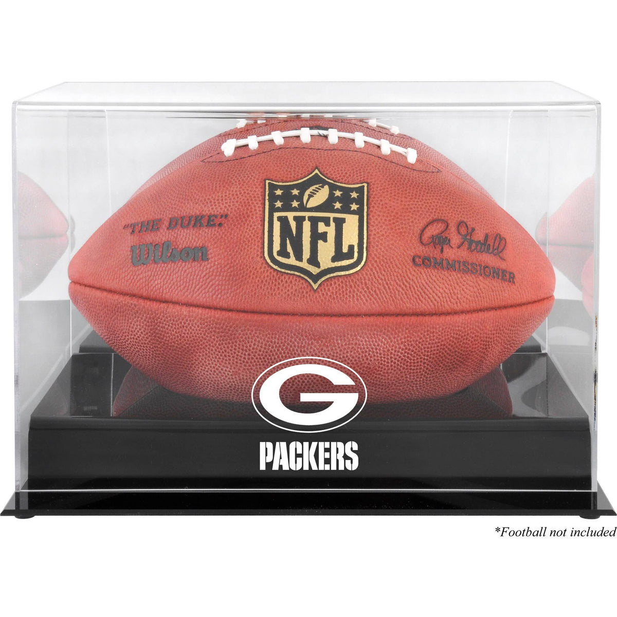 Black Football Logo Display Case G467354