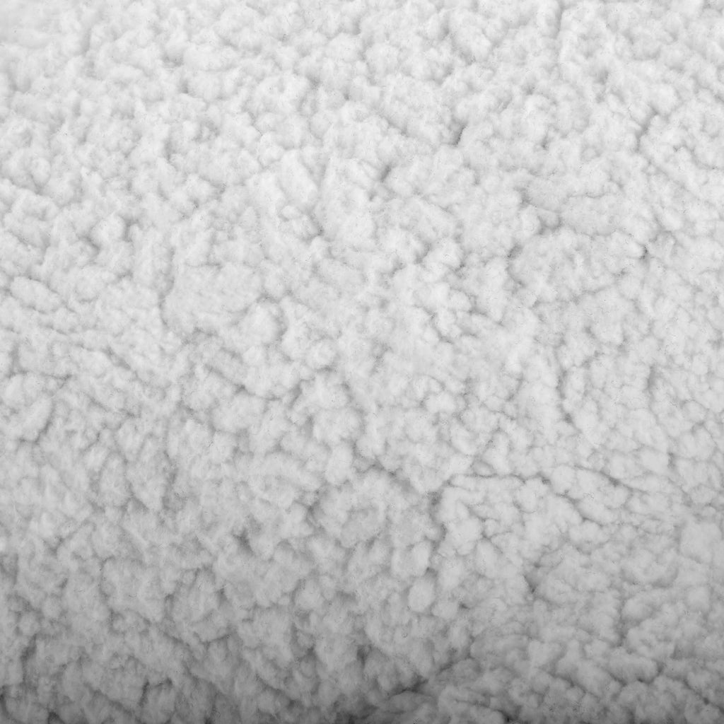 White Faux Shearling Saucer Chair O307