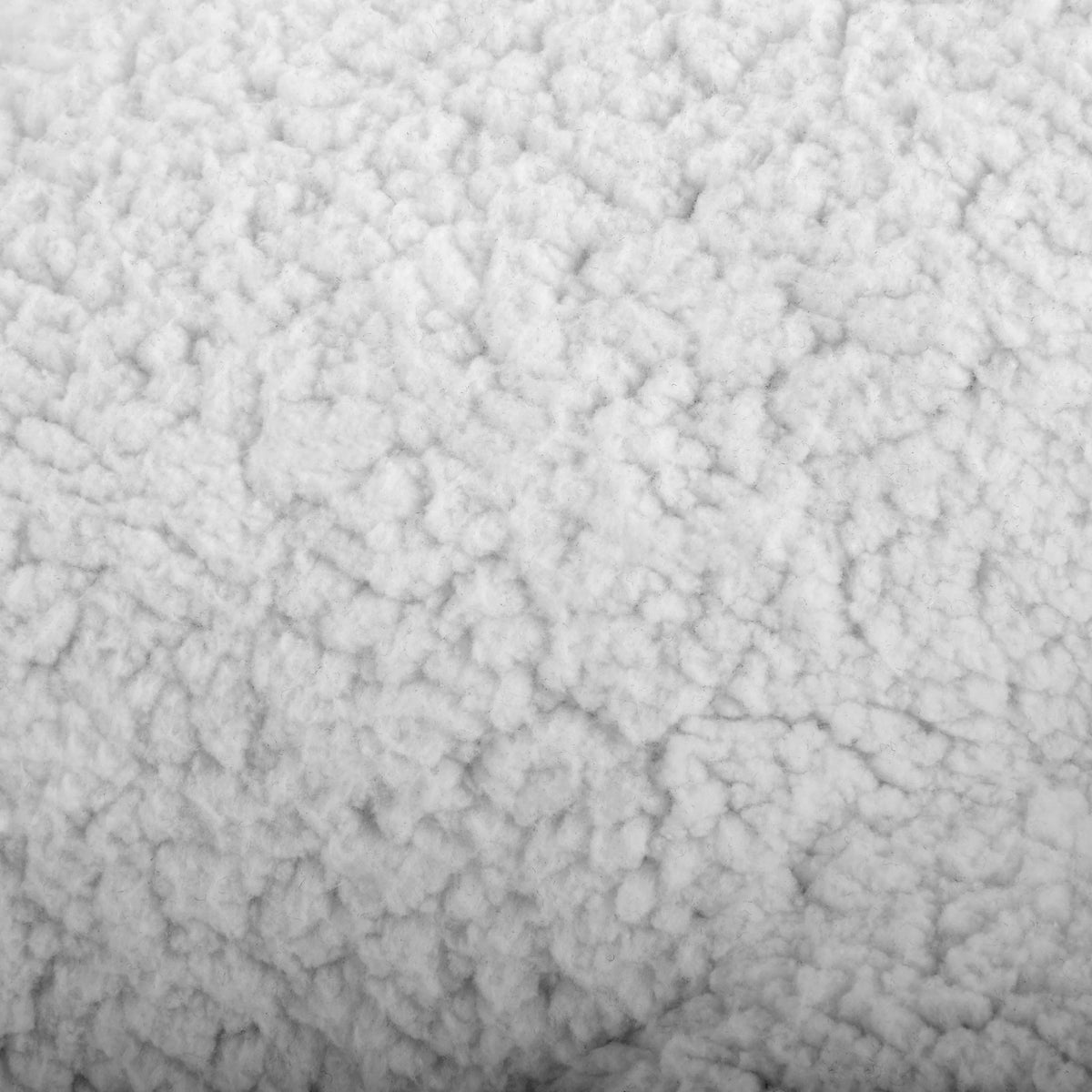 White Faux Shearling Saucer Chair O307