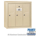 3 Doors Sand Vertical Mailbox N470069