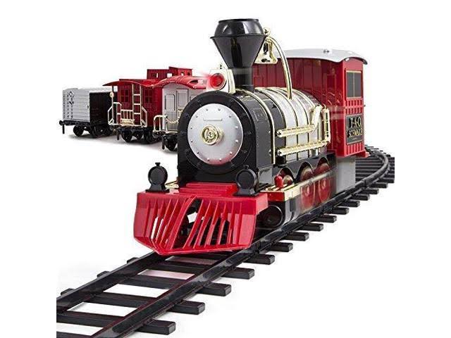 Motorized Train Set with Engine, Cargo, Tracks Y246372