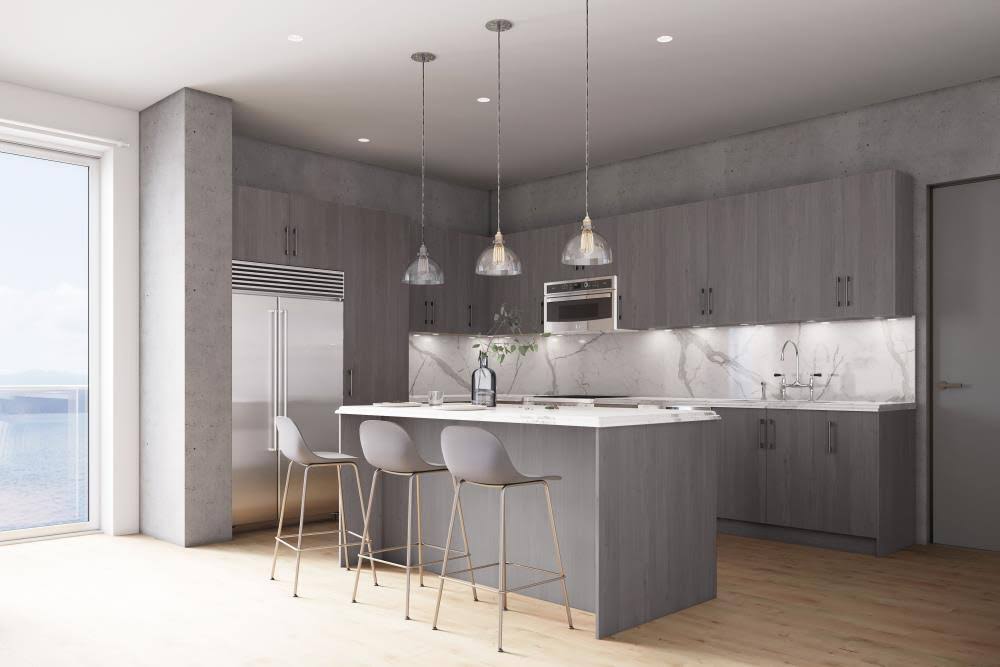 Gray Wall Cabinet I83087
