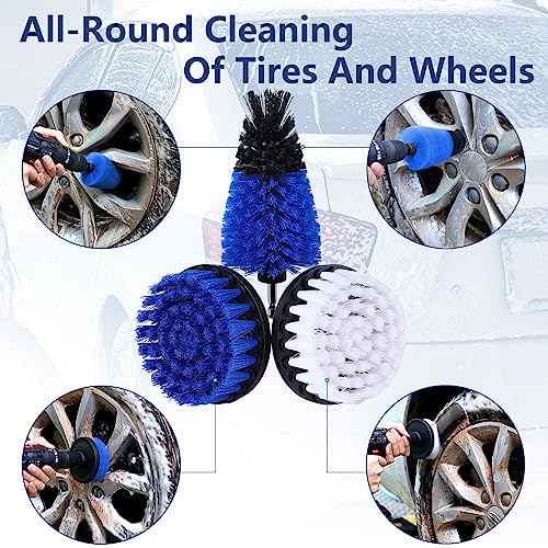 25PCS Car Detailing Kit with Drill Brush and Washing Mitt Q98070