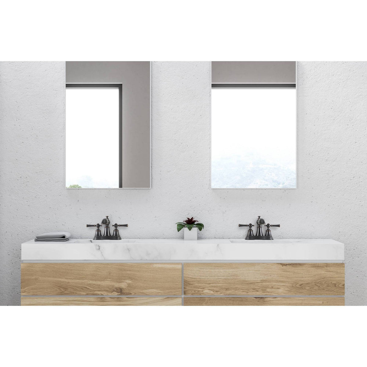 2-Handle Centerset Bathroom Faucet with Pop-Up Drain in Oil-Rubbed Bronze W4496