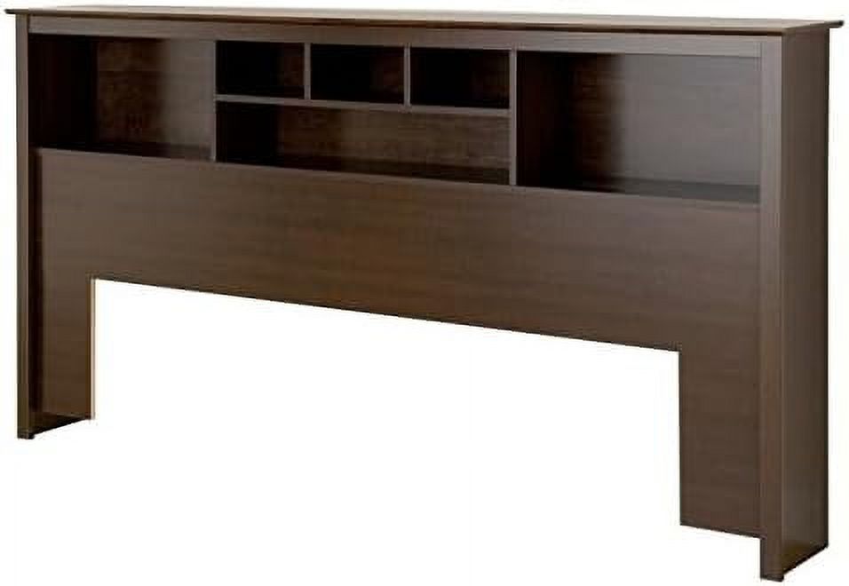 King Bookcase Headboard in Espresso Q25200