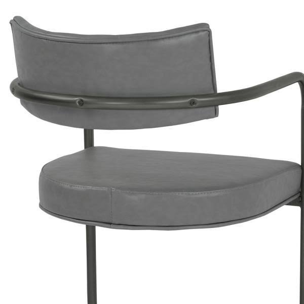 Grey Faux Leather Dining Chair (Set of 2) L331938