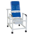 Reclining Shower Chair with Commode Seat 325 lbs Weight Capacity L3704