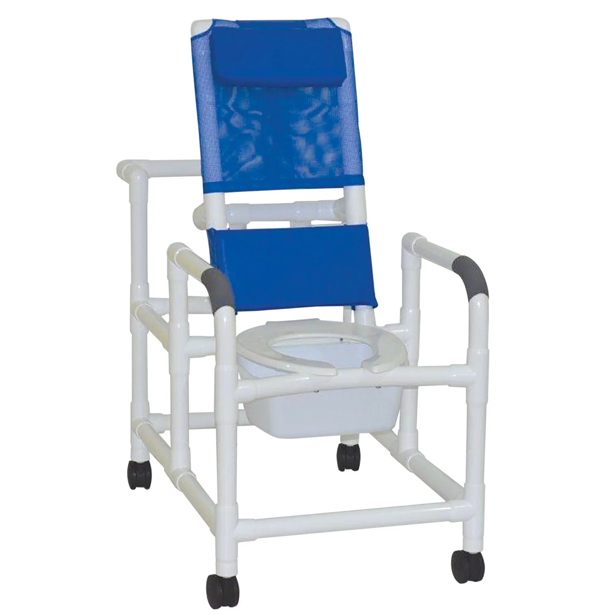 Reclining Shower Chair with Commode Seat 325 lbs Weight Capacity L3704