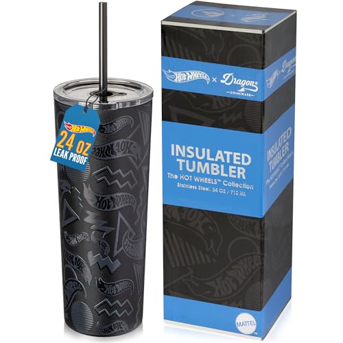 24 oz Stainless Steel Vacuum Insulated Tumbler with Lid and Straw F401960