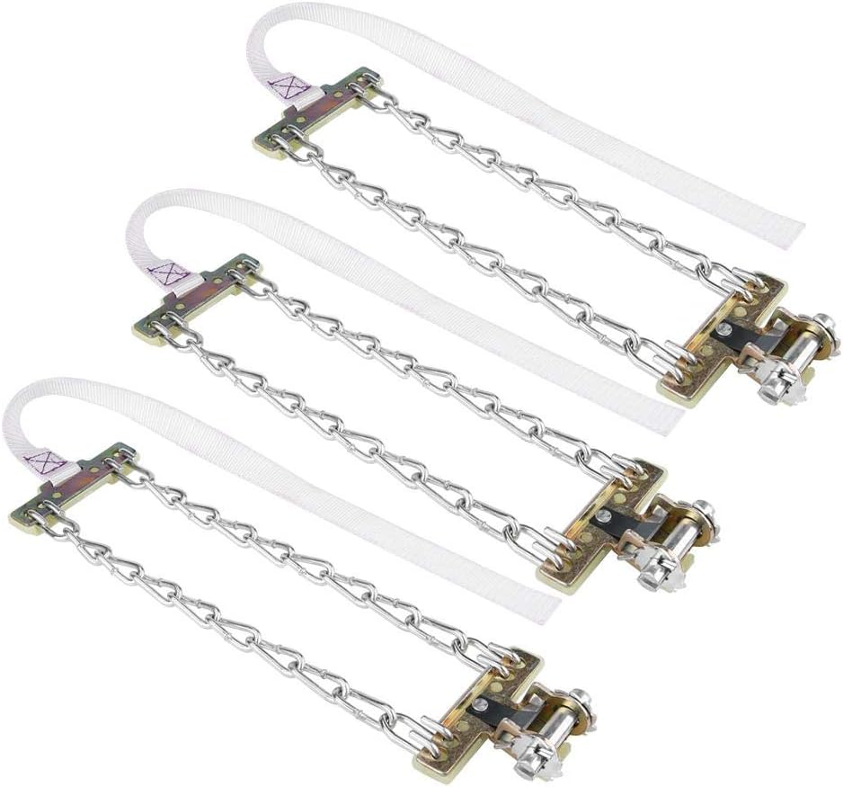 Tire Anti-skid Steel Snow Chain, Pack of 2, Medium M421197