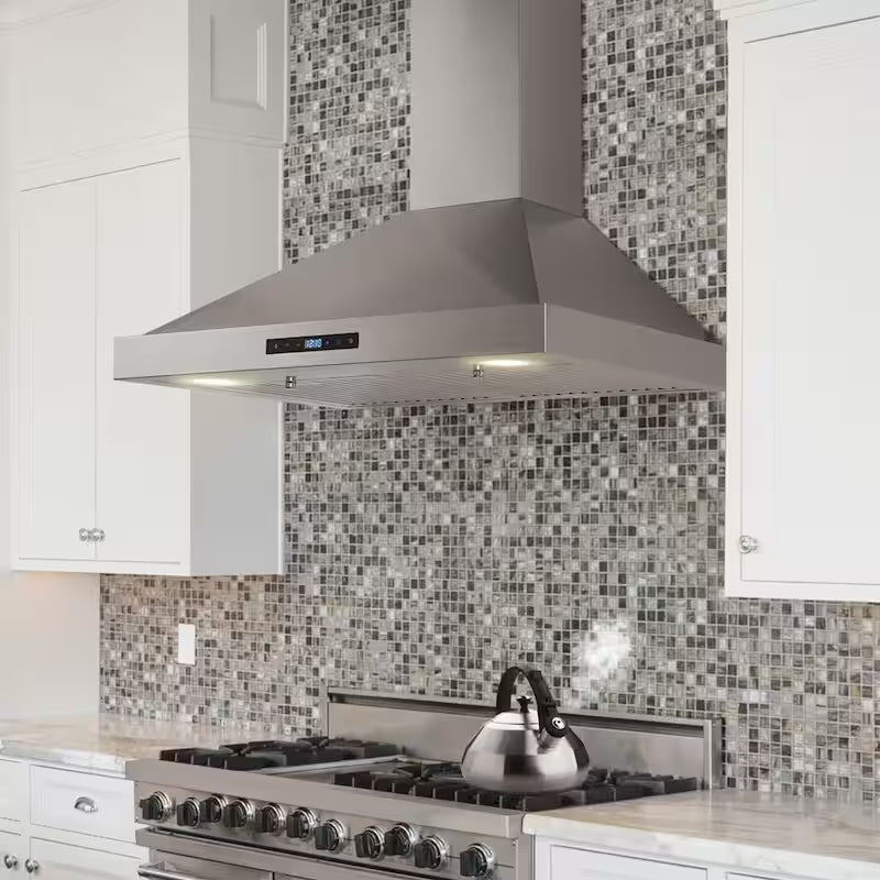 30 in. Convertible Wall Mount Range Hood with 2 Charcoal Filters in Stainless Steel T264