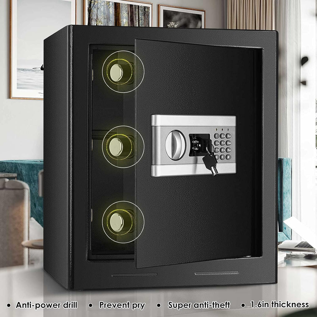 1.7 Cub Fireproof Waterproof Digital Safe Box with Keypad V79015