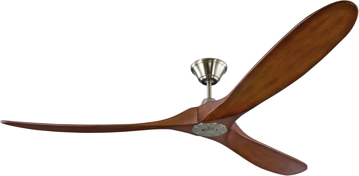 Matte Black 52 Outdoor Ceiling Fan with Remote Control U476