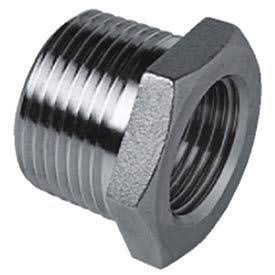 3x22 x 1-1/2x22 NPT Hex Bushing Pipe Fitting, Pkg Qty 5 I2354
