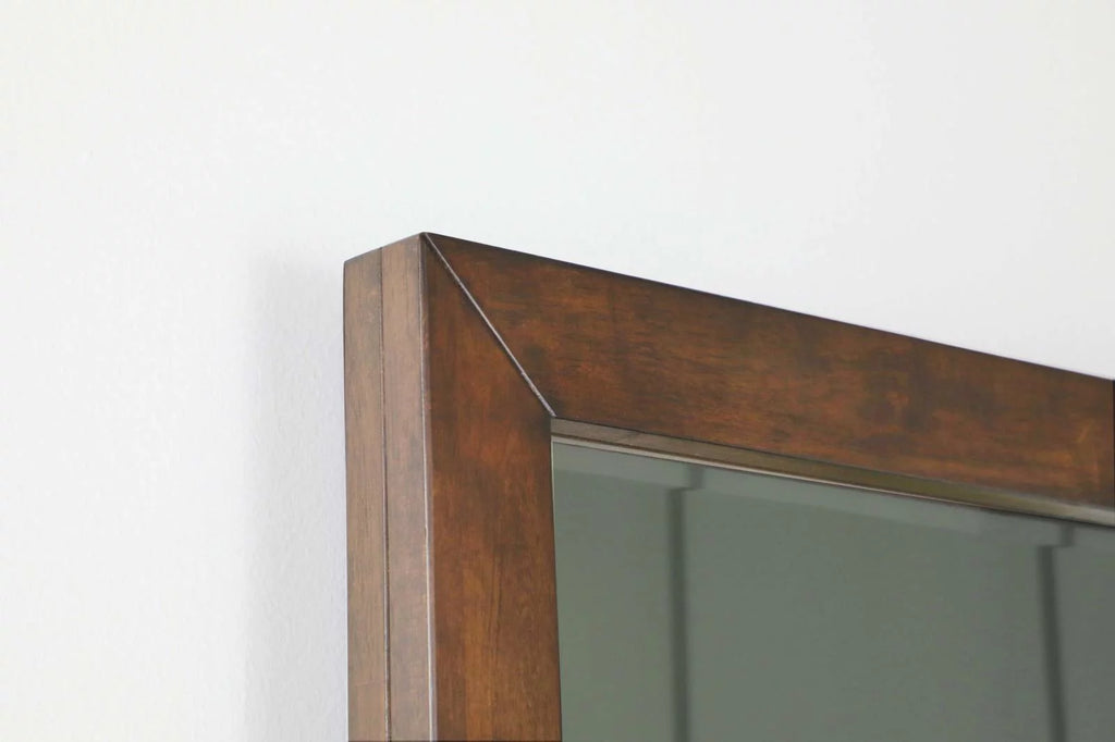 Rectangular Dresser Mirror Dark Brown T309