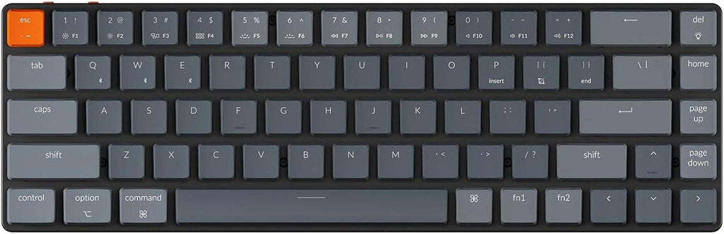 68 Keys Ultra-Slim Wireless Bluetooth/Wired Mechanical Keyboard with Low-Profile Gateron Mechanical Brown Switch, RGB LED Backlit J898279