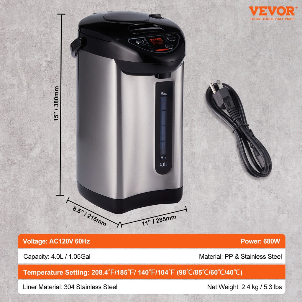 3L Electric Countertop Hot Water Dispenser U428926