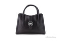 Black Leather Satchel Crossbody Bag G3843