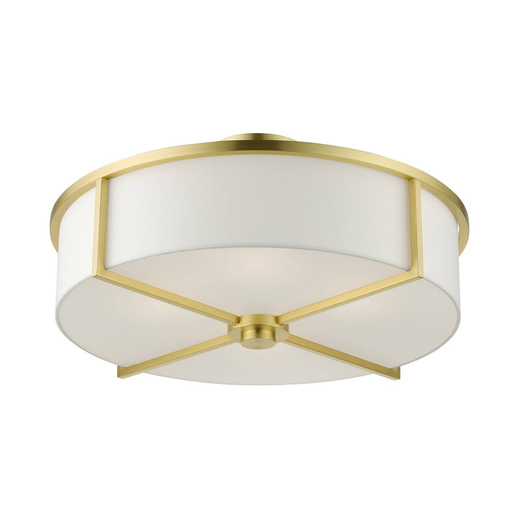 Semi-Flush Mount Satin Brass Light H8804