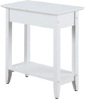 White Flip Top End Table R768
