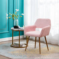 Faux Fur Dining Chairs with Steel Leg T494