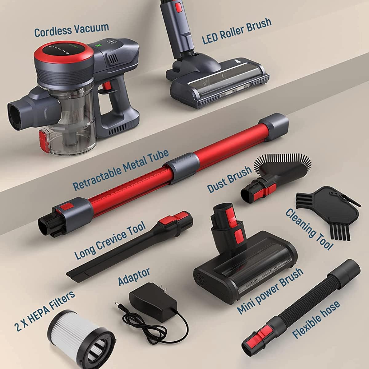 10-in-1 Cordless Stick Vacuum Cleaner A59034