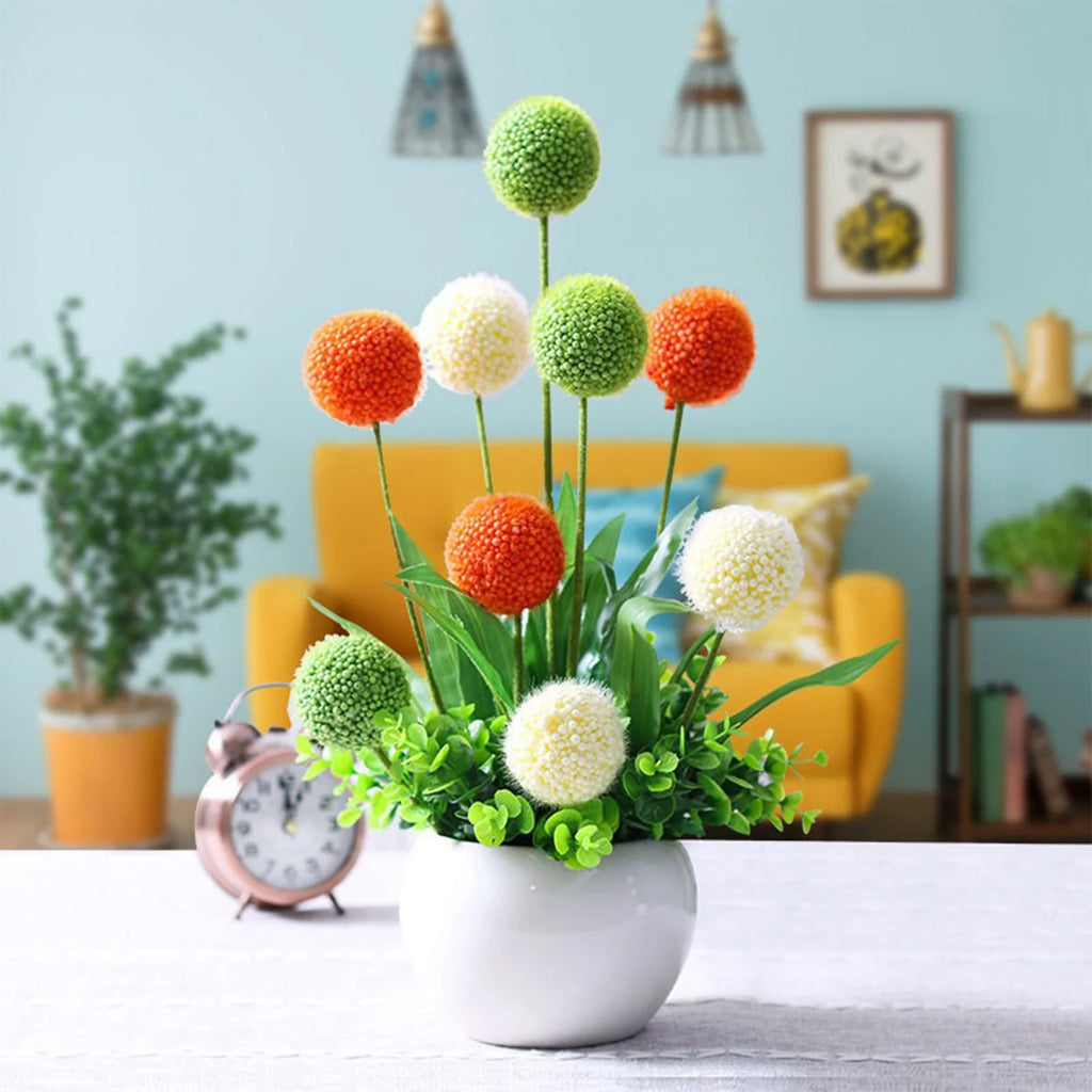 Colorful Artificial Flower Potted Plant O412