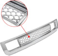 Black Front Bumper Center Grille and Lower Grille Guards ABS Plastic V74133