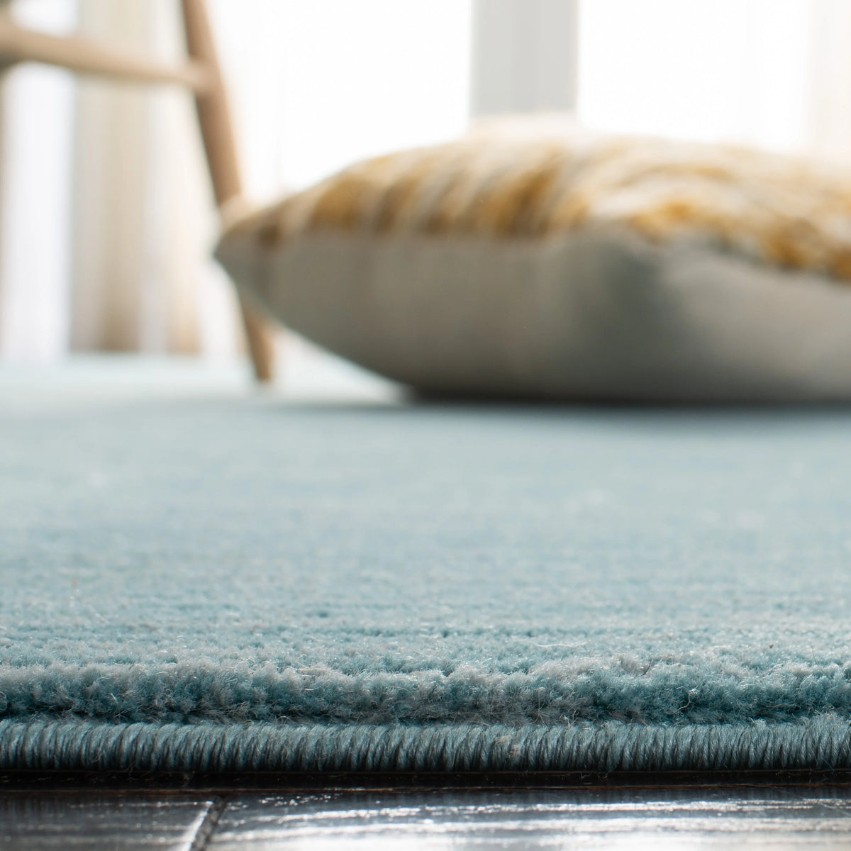 Aqua Overdyed Solid Area Rug D294