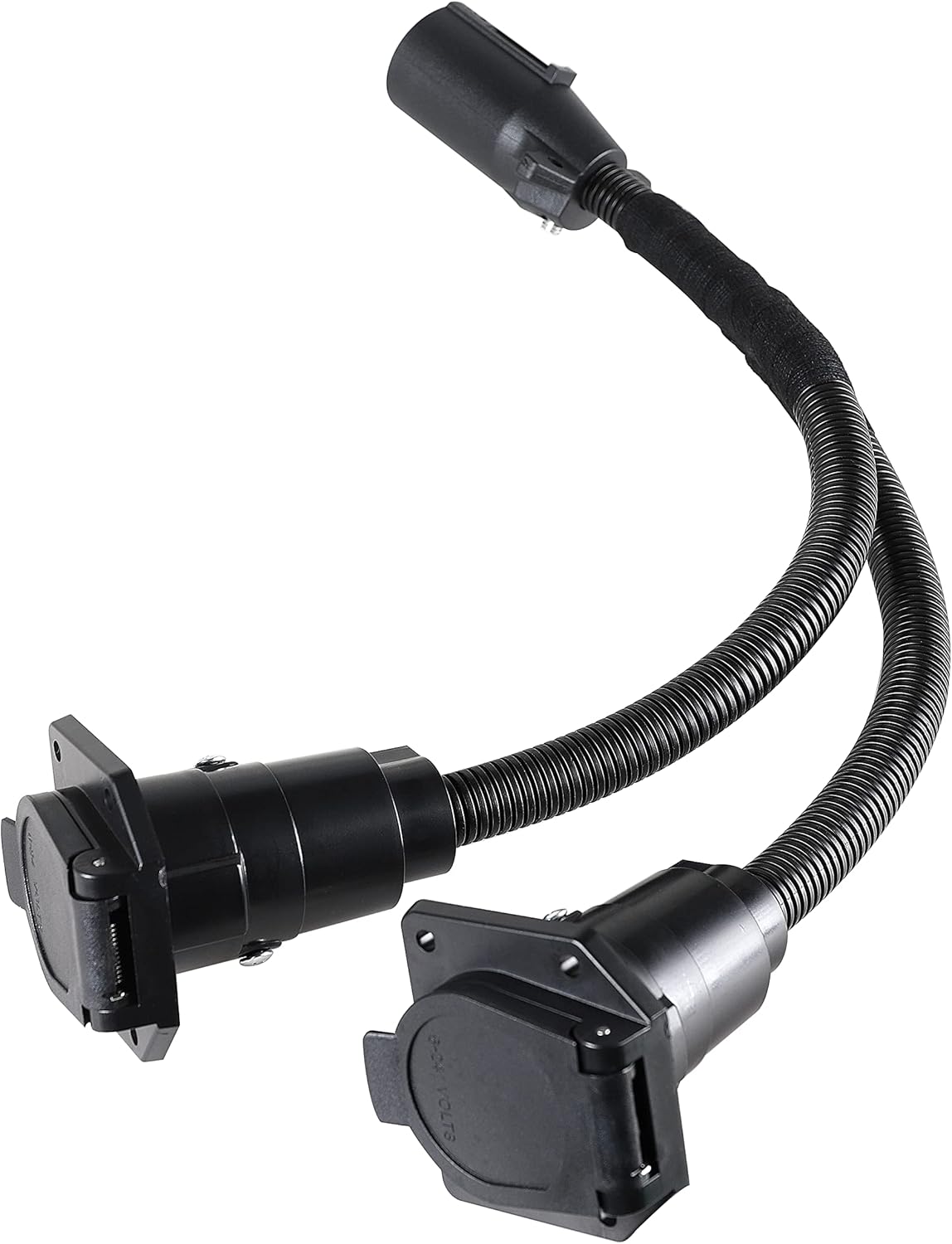 7 Way Y Splitter Trailer Adapter, 20.5 Inches, Pack of 2 F4187