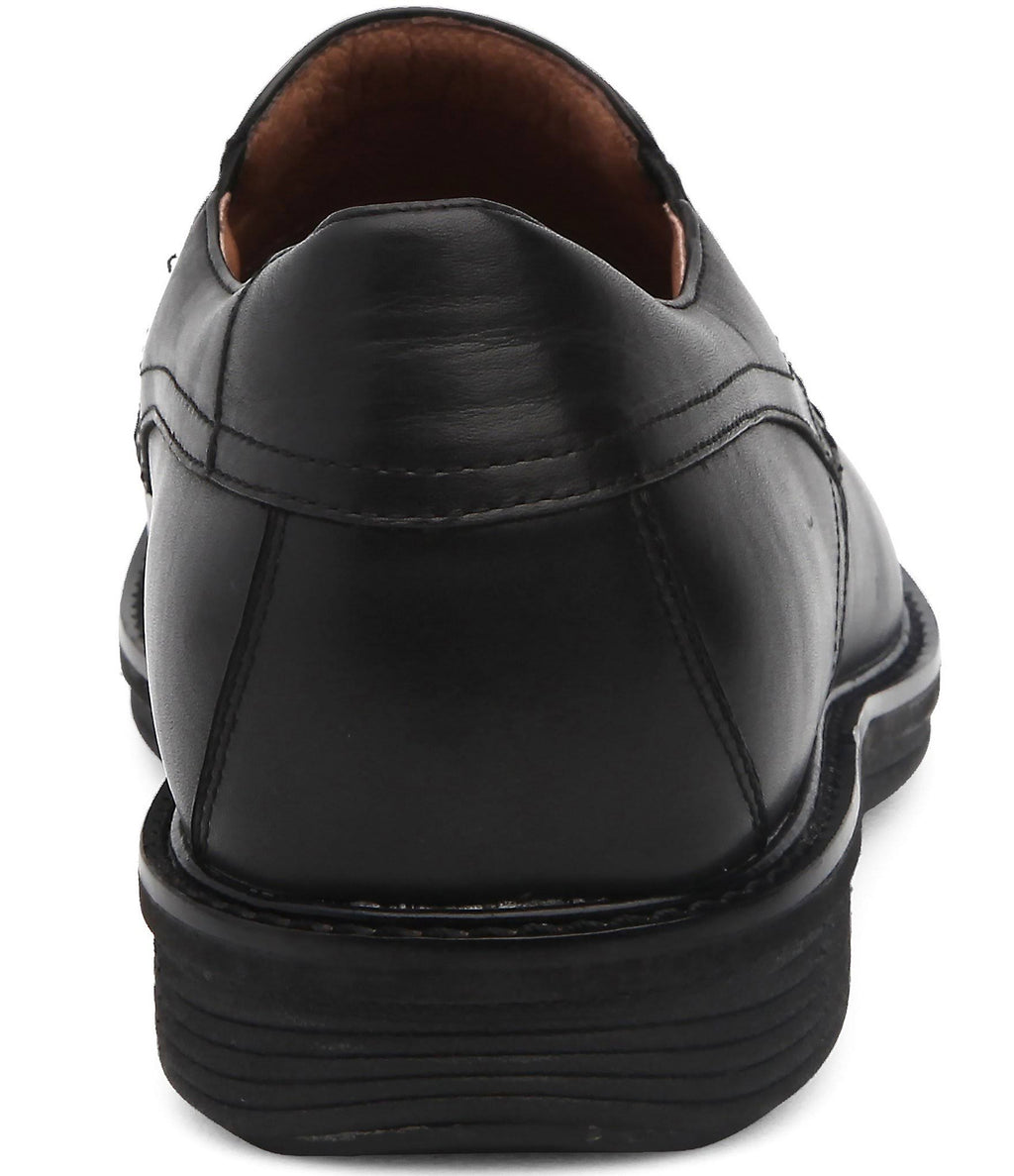 Black Leather Men's Shoes G827