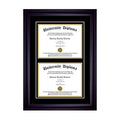 Double Diploma Frame with Double Matting U7535