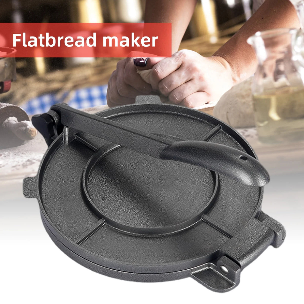 8-inch Heavy Duty Aluminum Tortilla Press U683