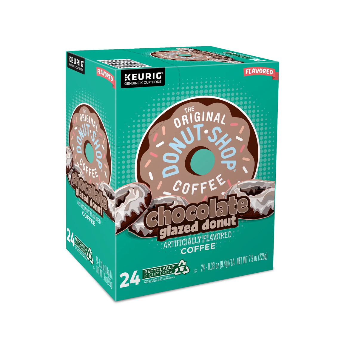 Chocolate Glazed Donut Medium Roast Coffee K-Cup Pods, 24 Count Q33350