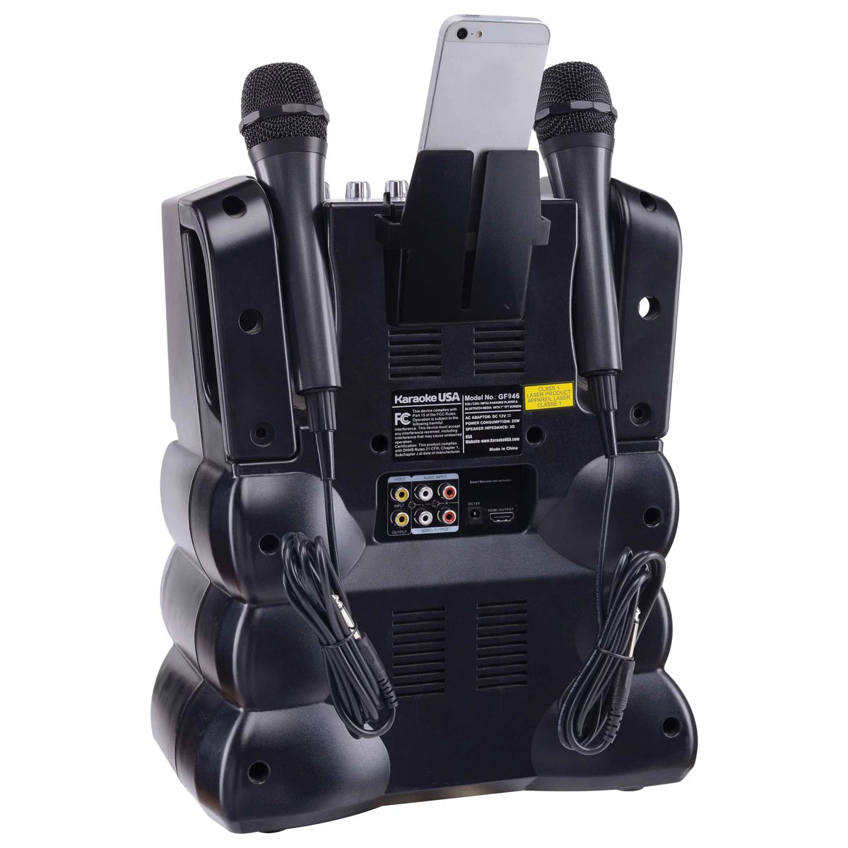 35-Watt Karaoke System with 7" TFT Digital Color Screen, 2 Microphones W319