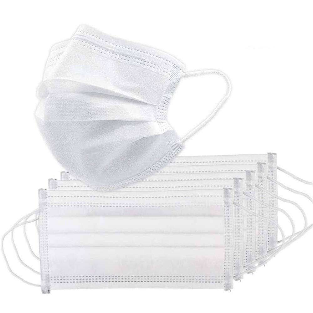 3Ply Disposable Face Mask 200 Masks White C299711